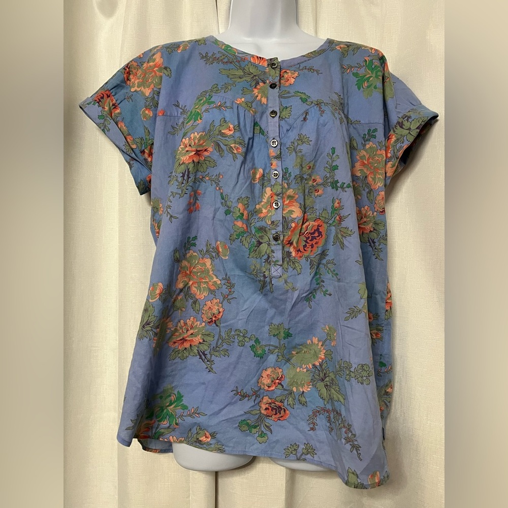 Paul & Joe Sister Floral Button Up Shirt Size 4
